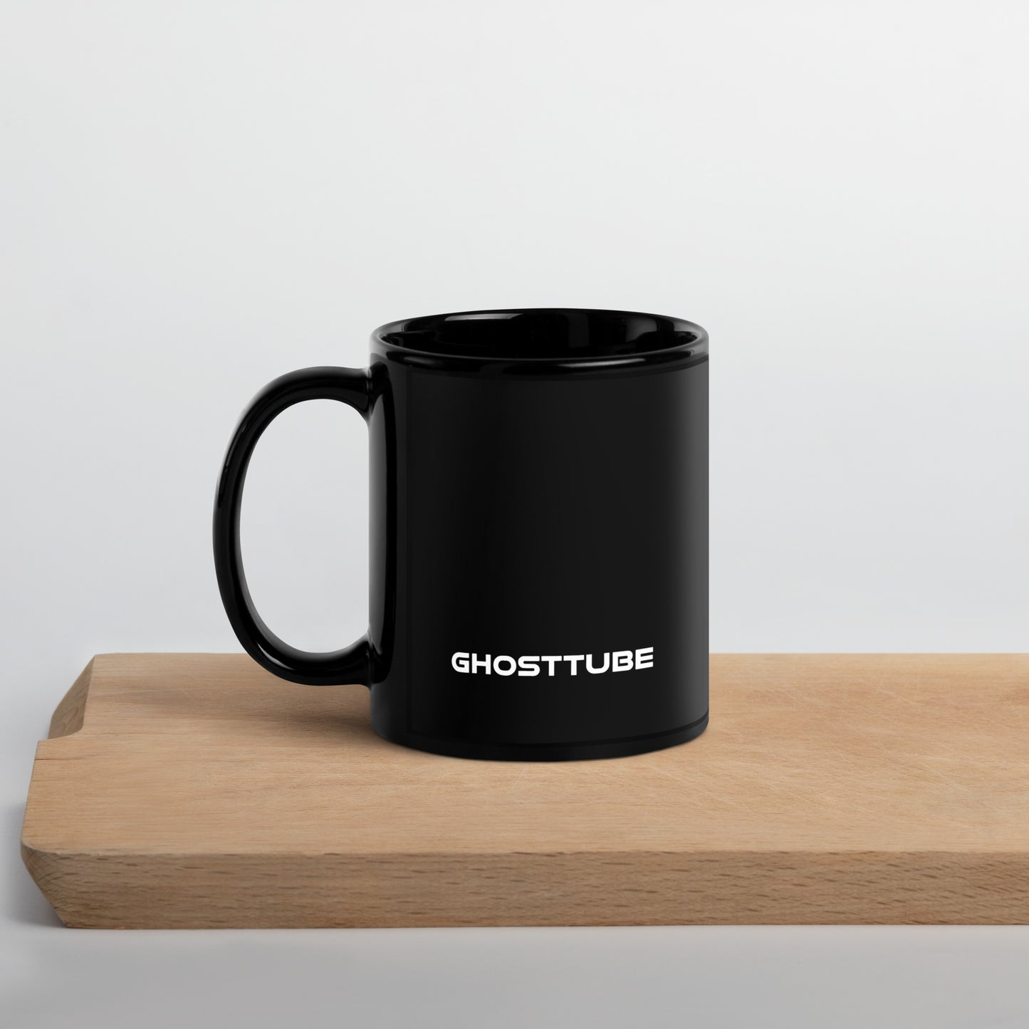 GhostTube Black Glossy Mug