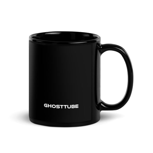GhostTube Black Glossy Mug
